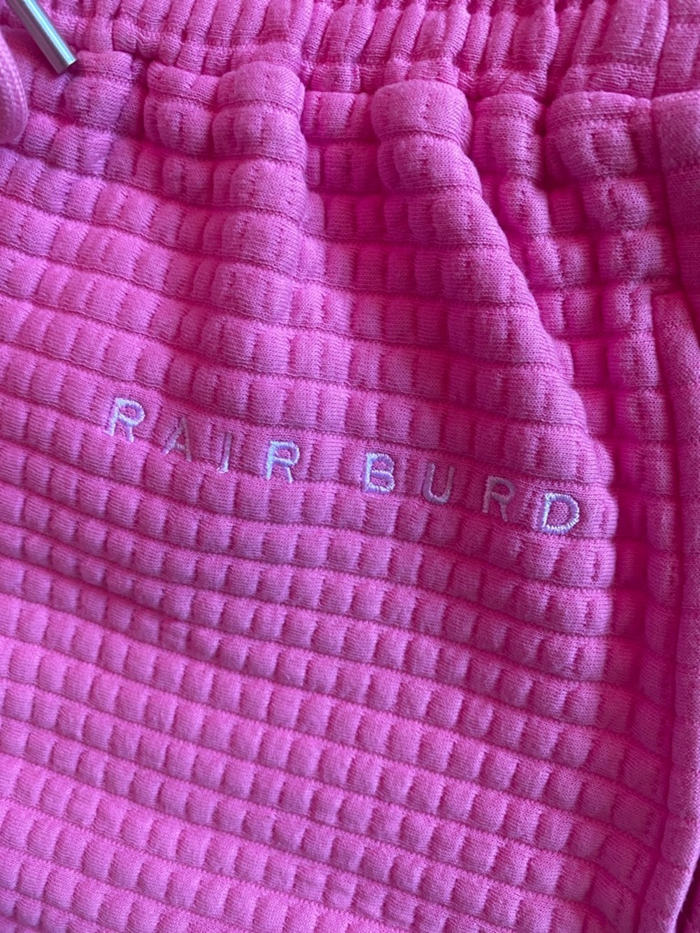 Rare RAIRBURD Pink Waffle Shorts | Athleisure Lounge Shorts